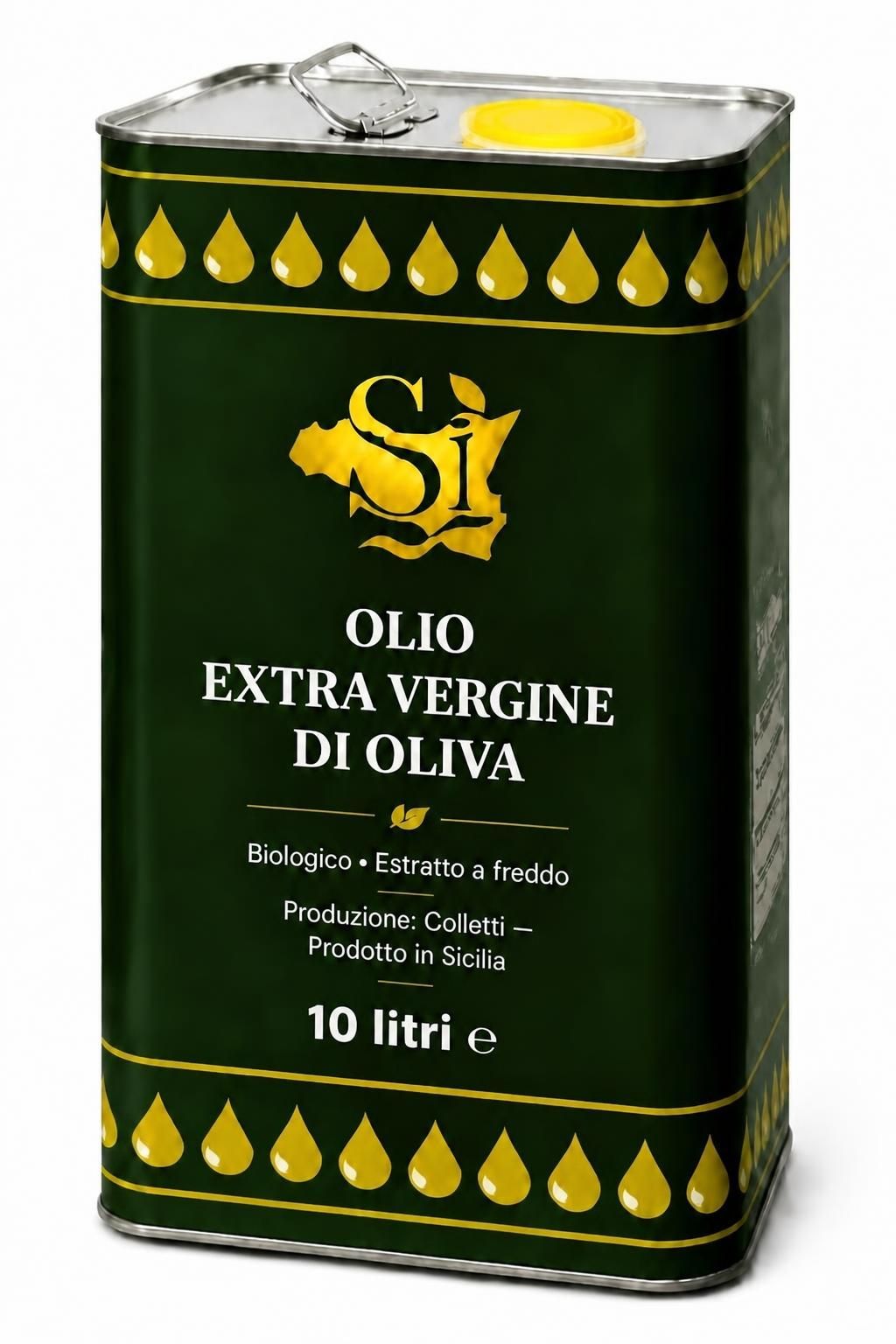 Latta Olio Extra Vergine di Oliva Biologico Sicìa 10L