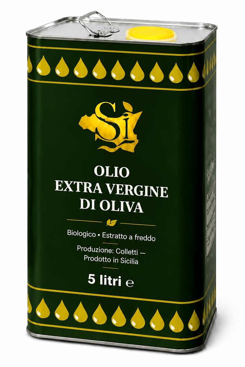 Latta Olio Extra Vergine di Oliva Biologico Sicìa 5L