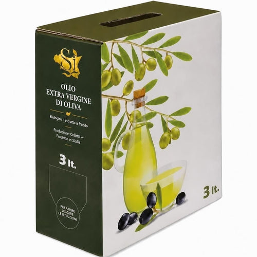 Bag-in-box Olio Extra Vergine di Oliva Biologico Sicìa 3L